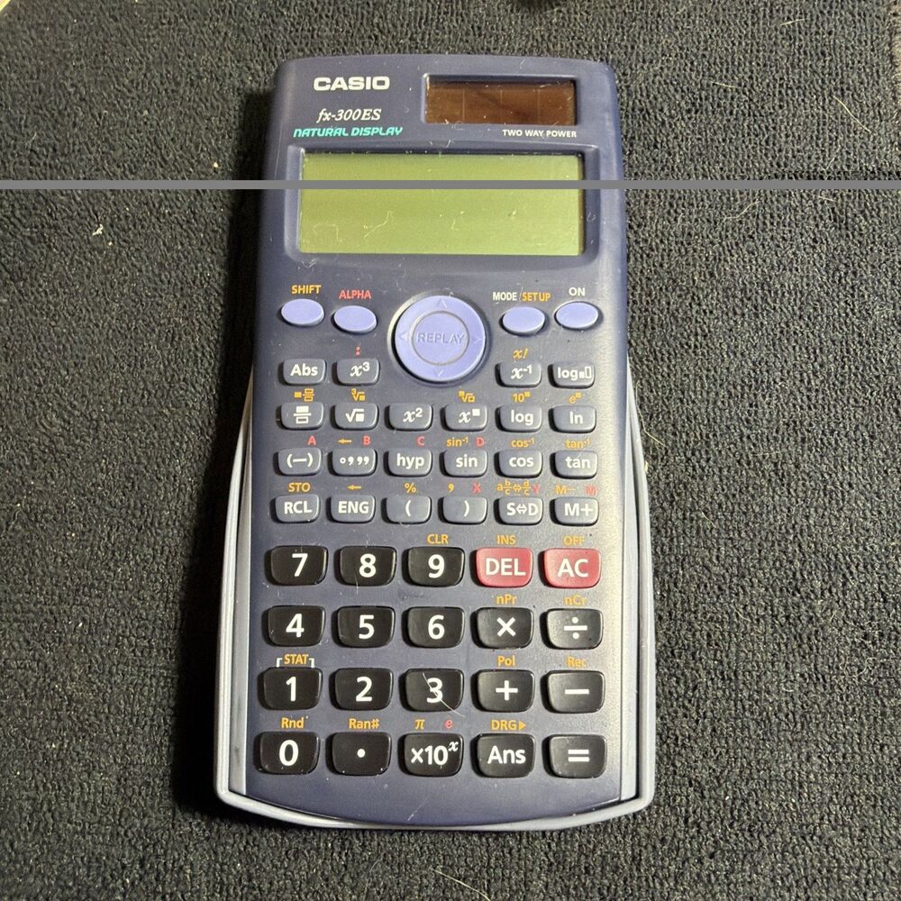 Vtg. Casio Fix-300ES Natural Display, Two Way Power